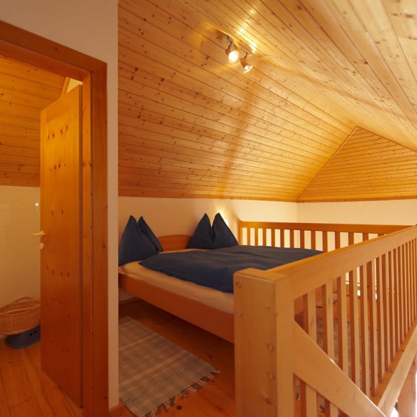 Schlafzimmer im Appartementhaus Russbach